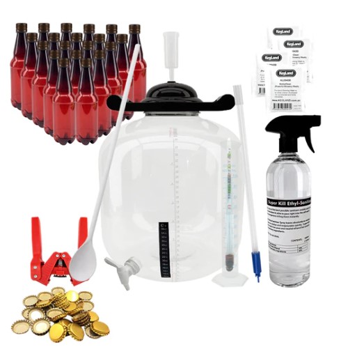 KegLand FermZilla Home Brew Starter Kit - Plastic Bottles Basic Pack