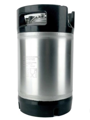 Kegland 9.5L Ball Lock Keg with rubber base and handle