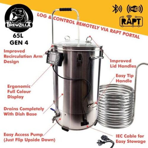 kegland Gen 4 Brewzilla 65L with Pump