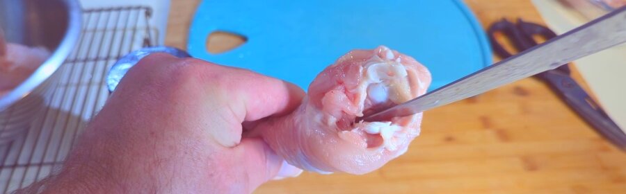 Smoked Chicken Lollipops on The ZGrills 700E-XL Smoked Chicken Lollipops on The ZGrills 700E-XL smoked chicken lollipops remove tiny bone