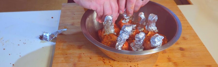 Smoked Chicken Lollipops on The ZGrills 700E-XL Smoked Chicken Lollipops on The ZGrills 700E-XL smoked chicken lollipops wrap exposed bones